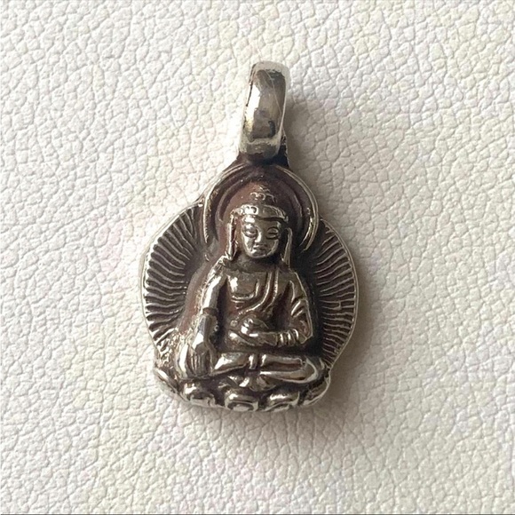 Buddha Sterling Silver Mini Pendant - Picture 3 of 4